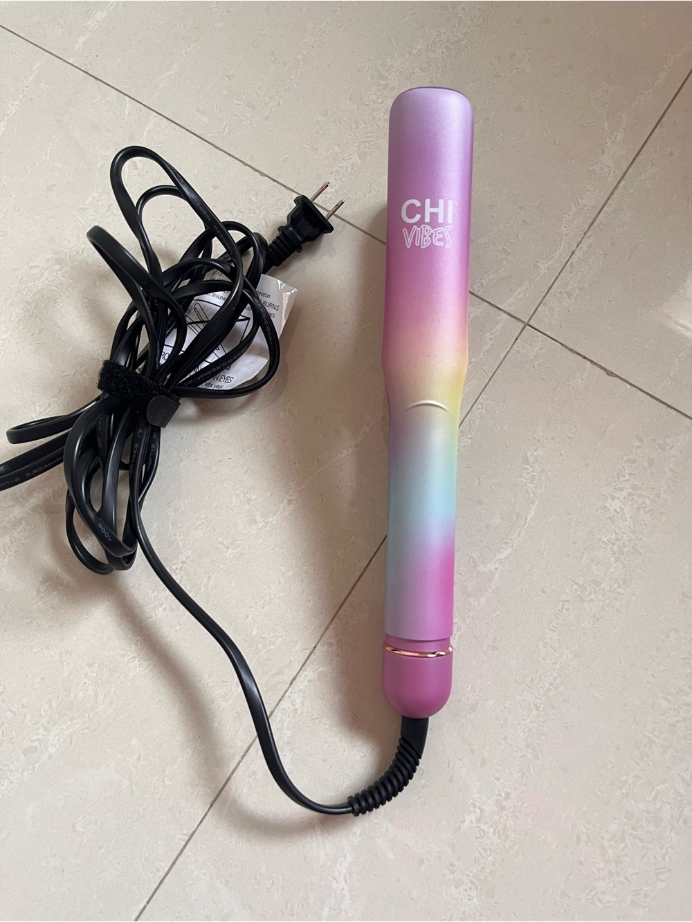 Rainbow Ceramic wavy Iron โ Pink Gradient Finisht